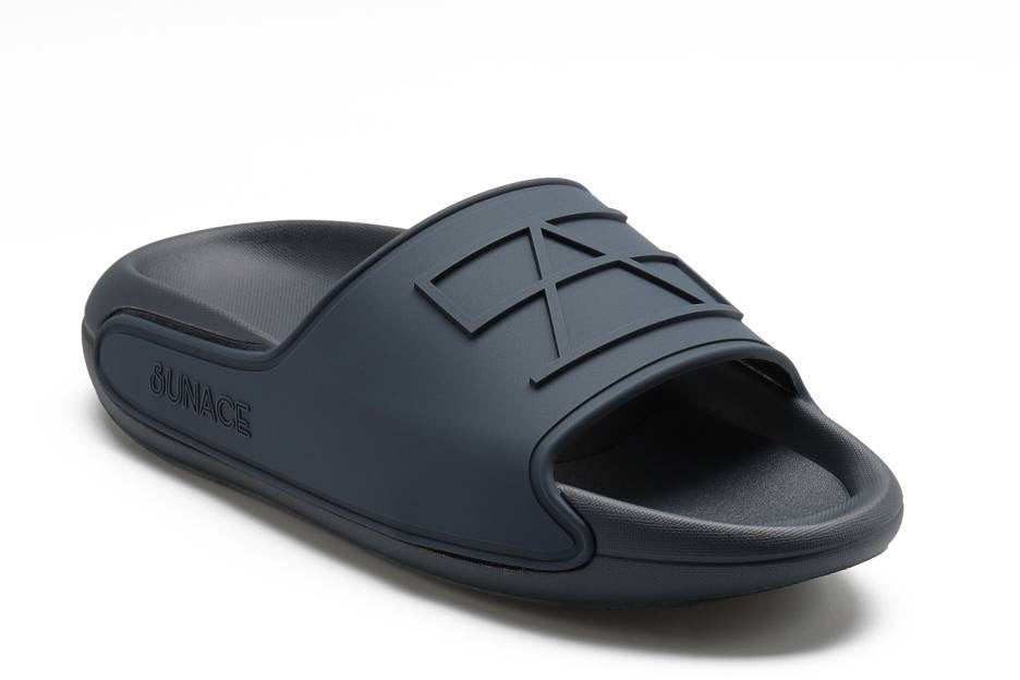 Matte Navy Blue Float Slides