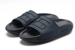 Matte Navy Blue Float Slides